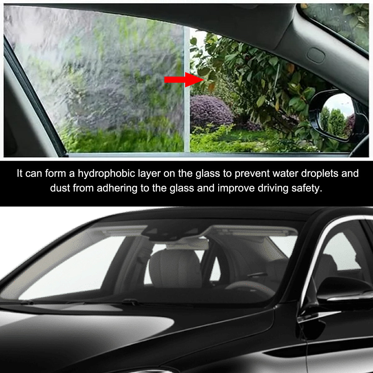 Automotive Glass Cleaner for Clearer Windshield Views