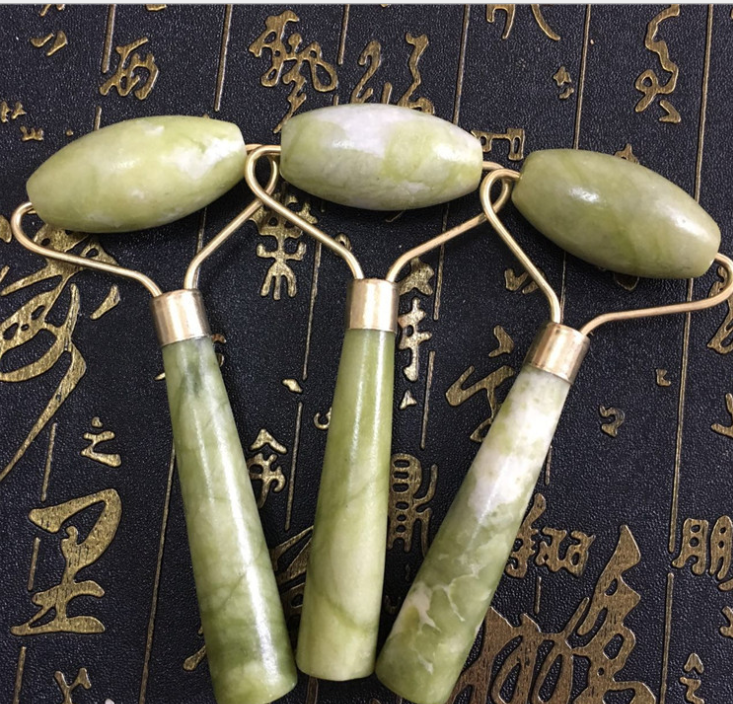Jade Face Roller – Dual‑Head for Lymphatic Drainage