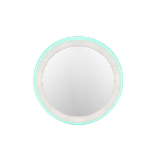 Round LED Makeup Mirror with 12 Lights — Flawless Makeup