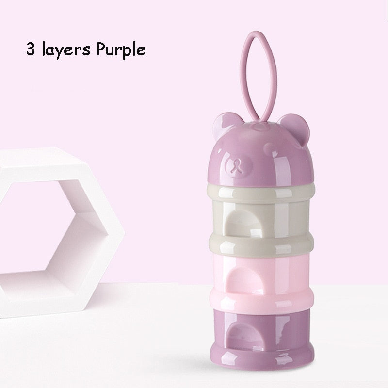 Portable Baby Food Storage Box With Sealed Compartments