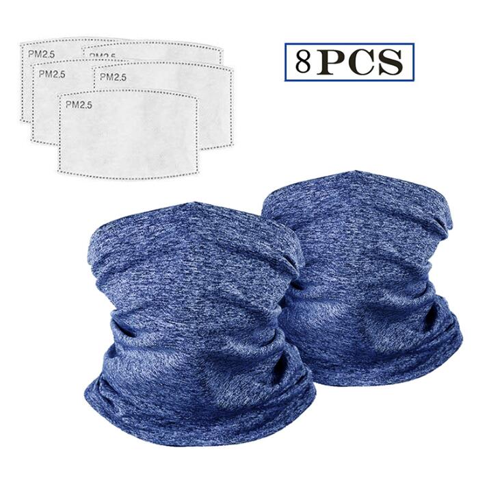 Neck Gaiter Scarf with PM2.5 Filters — All-Day Protection