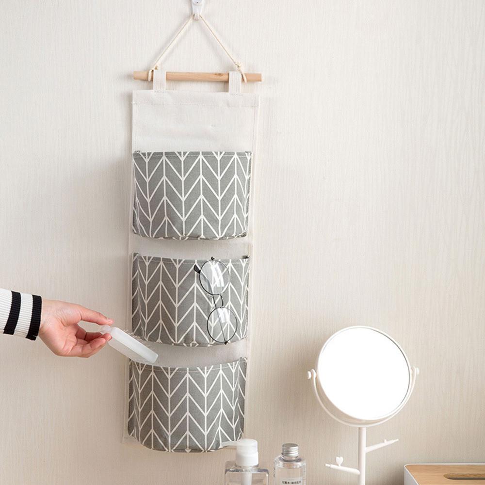 Wall Hanging Storage Organizer with Pockets for Small Rooms