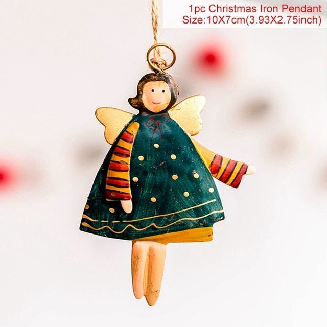 Hand-Painted Angel Christmas Ornaments | Festive Decor