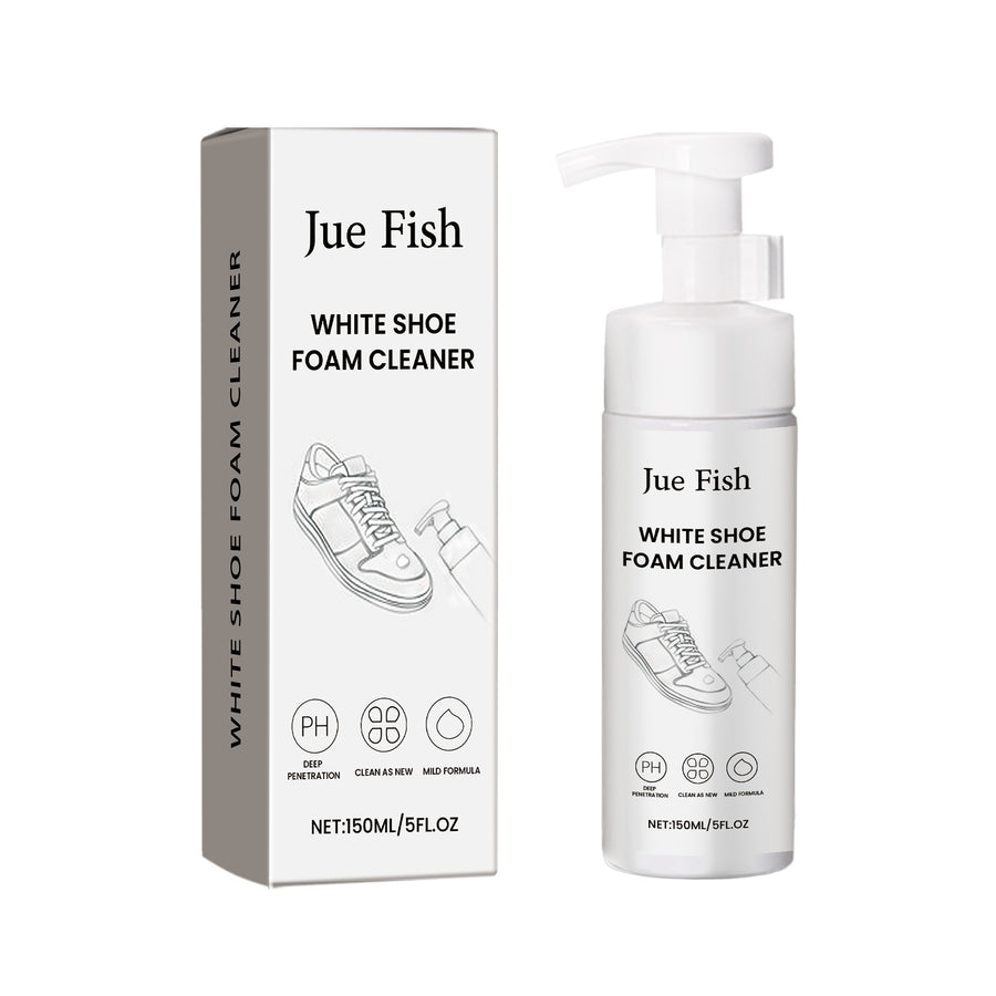 White Shoe Foam Cleaner — No-Scrub Stain & Stain Lift