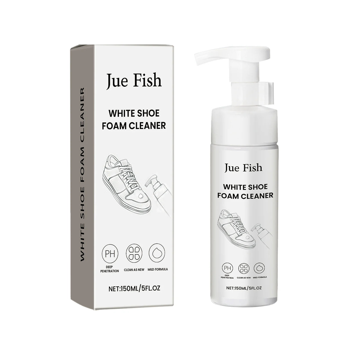 White Shoe Foam Cleaner for Quick Wash-Free Touch-Ups