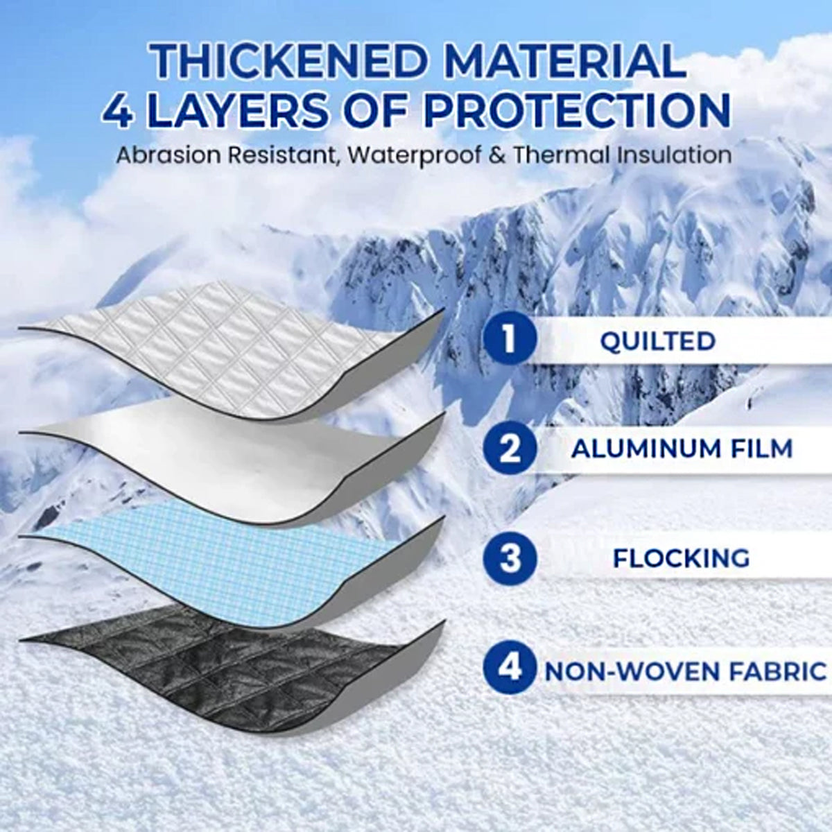 Snow Windshield Cover for Frost-Free Winter Mornings