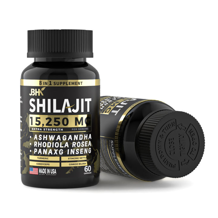 Shilajit 15,250 MG Extra Strength — 8-in-1 Adaptogen