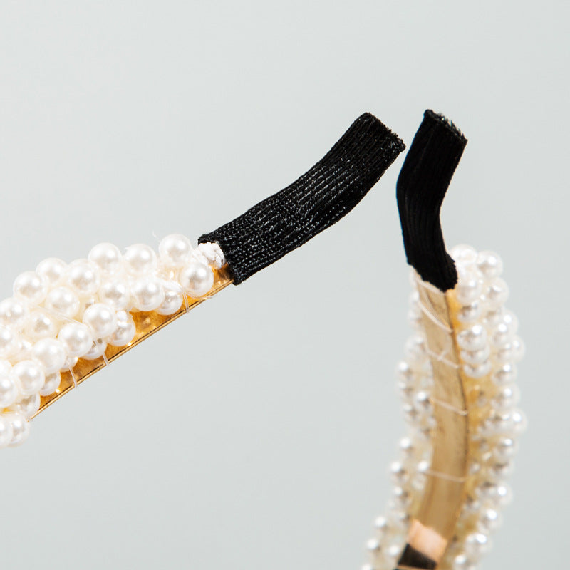 Pearl Headband for Elegant Korean-Inspired Hair Looks