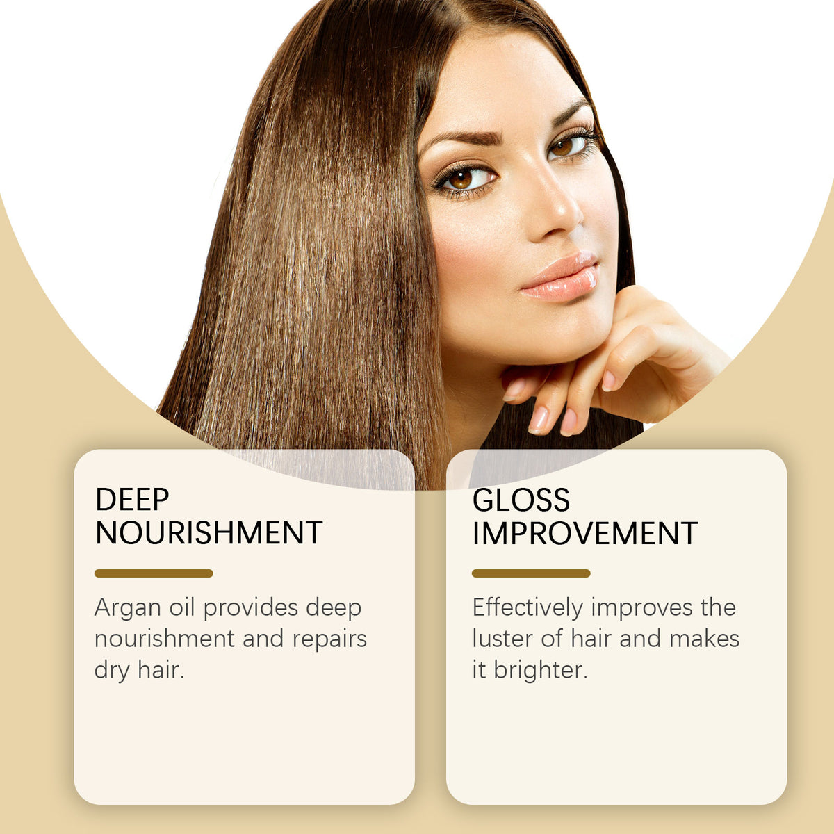 Argan Hair Oil Capsules for Smooth, Glossy Hair Care