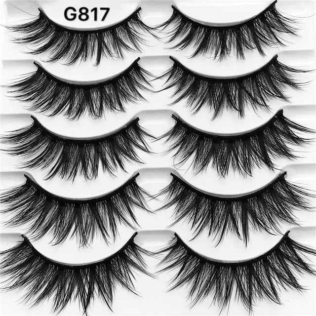 False Eyelashes: Dramatic 3D Volume, 5 Lash Styles