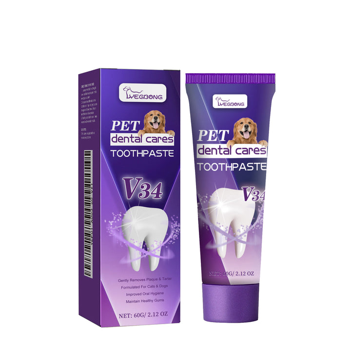 V34 Pet Toothpaste for Fresher Breath and Gum Care