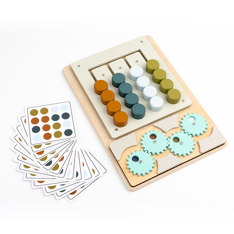 Wooden Color Matching Puzzle Toy for Fine Motor Skills