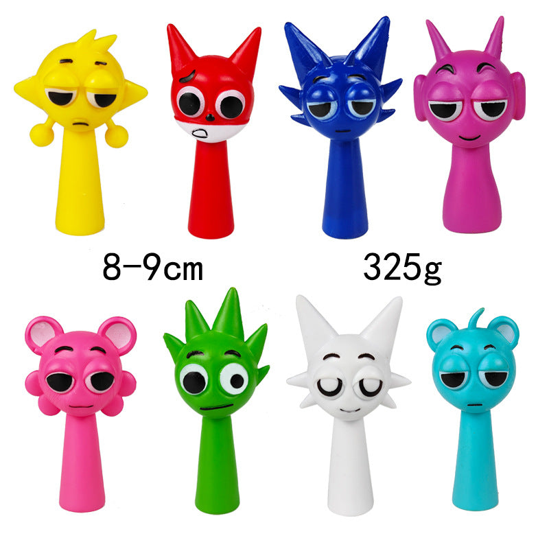 Collectible Character Ornaments for Colorful Desks