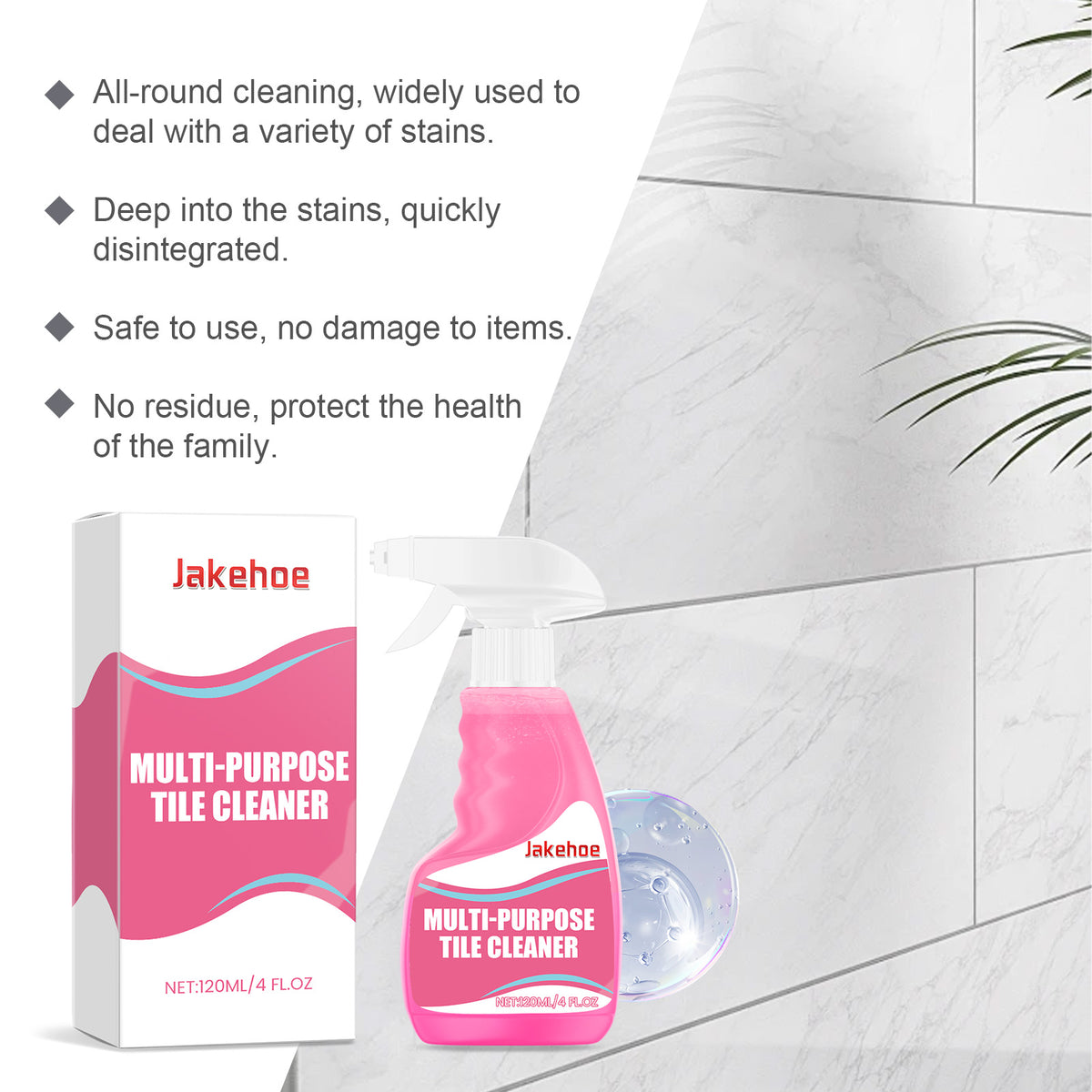 Multi-Purpose Tile Cleaner for Grease-Free Floor Shine