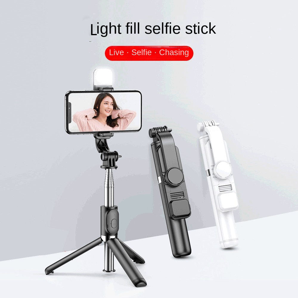 Selfie Stick with Fill Light and Bluetooth Remote