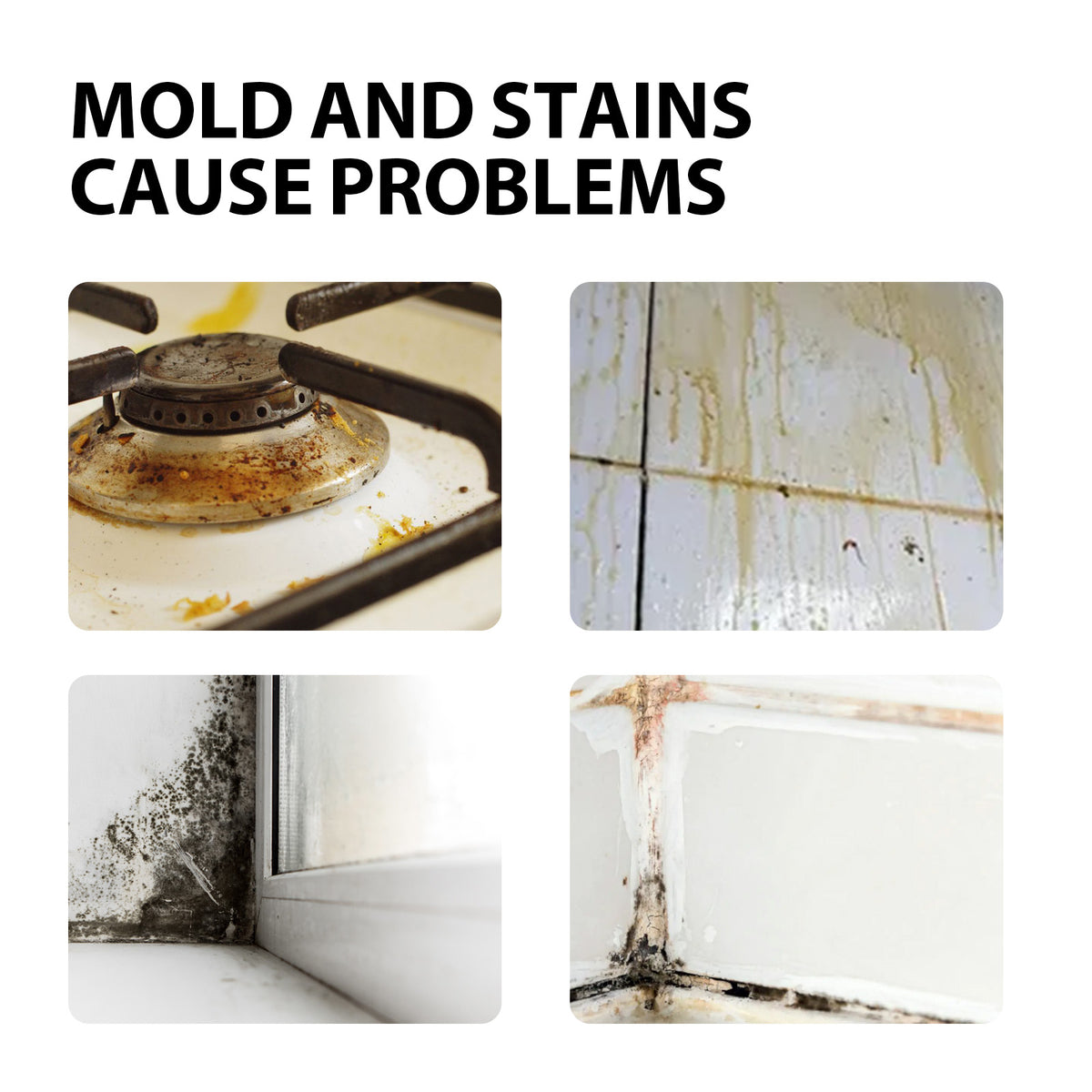 Household Stain Cleaner for Mold, Grout, Tile & Seals