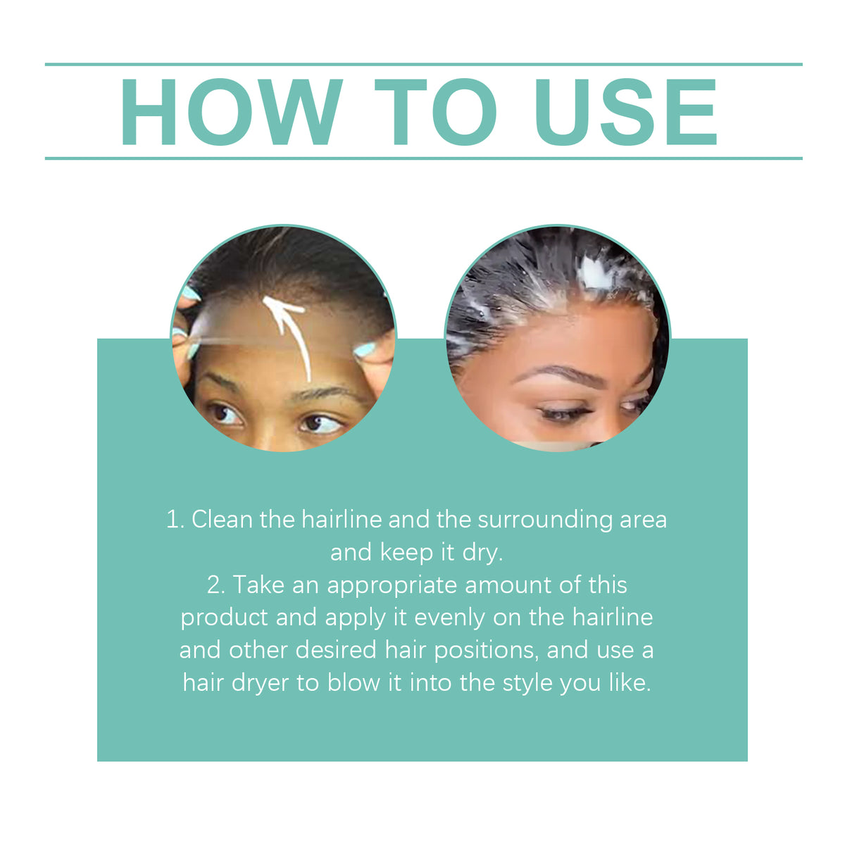 Wig Setting Mousse for Strong Hold & Edge Control