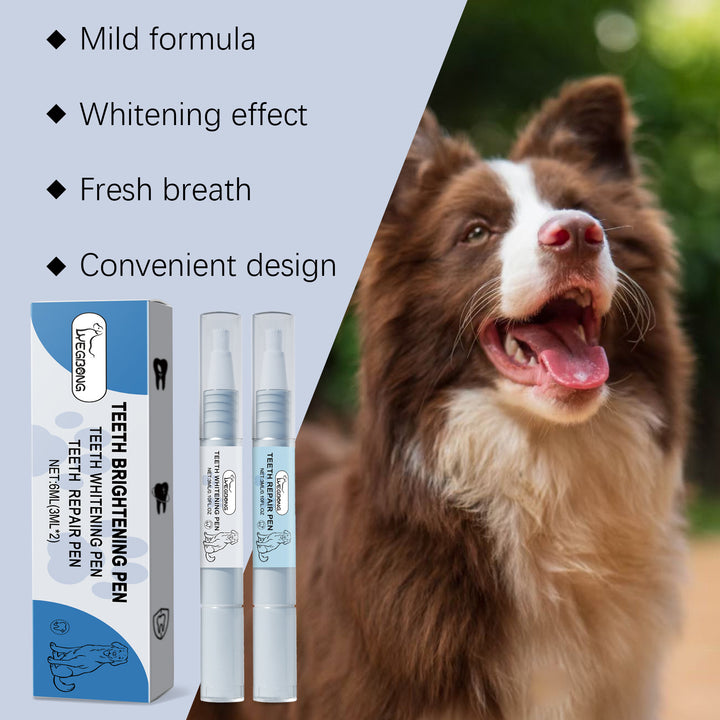 Pet Teeth Cleaning Pen Set for Whiter Teeth & Fresh Breath