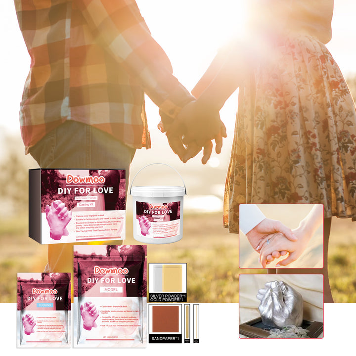 Couple Hand Casting Kit for a Lasting Love Keepsake