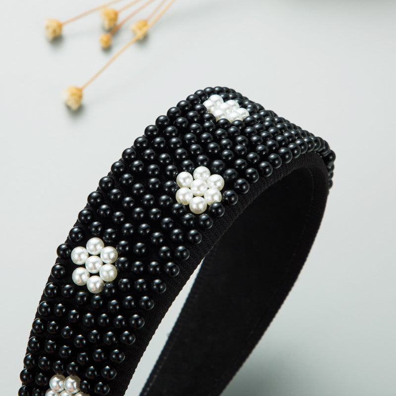 Pearl Headband – Wide Padded Statement Hair Accessory