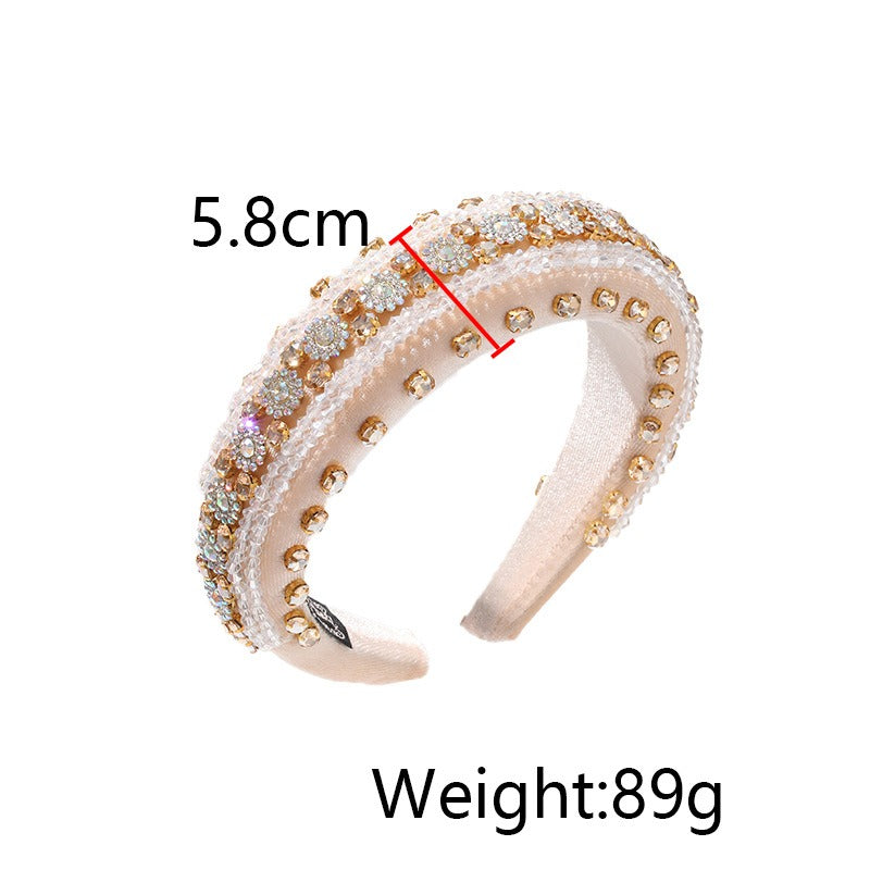 Baroque Rhinestone Headband for Instant Retro Glam