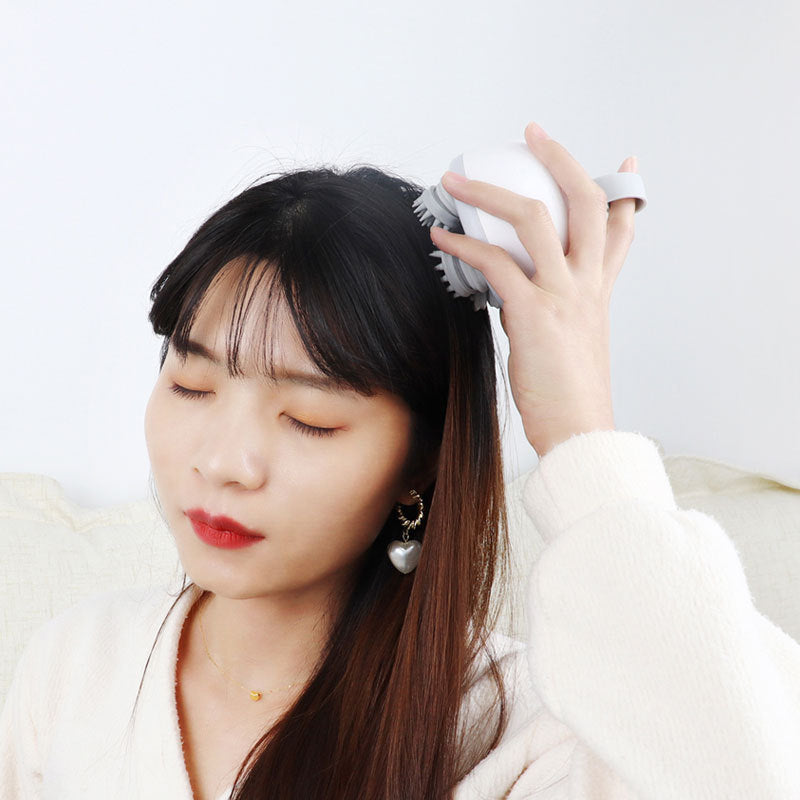 Scalp Massager with 3D Kneading Nodes for Stress Relief