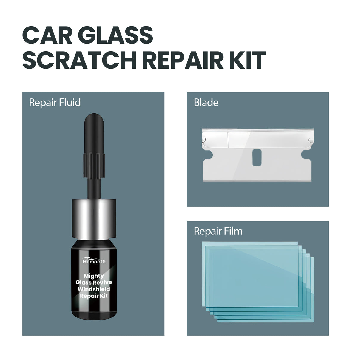 Windshield Repair Kit for Chips and Small Cracks DIY