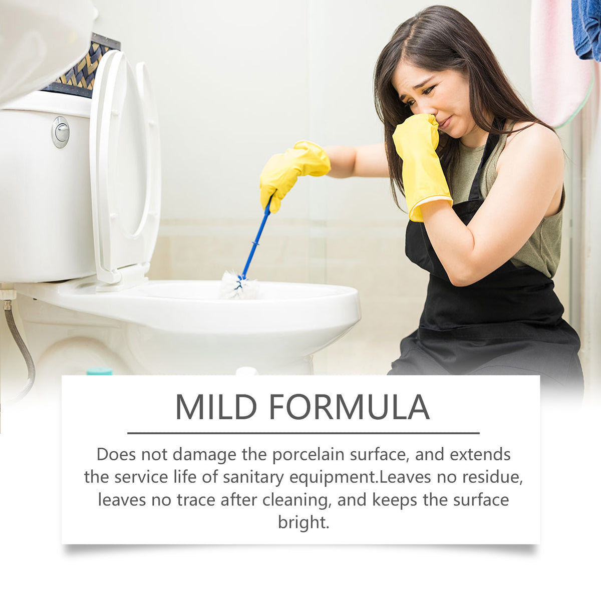 Toilet Bowl Cleaner for Urine Scale, Stains & Odor