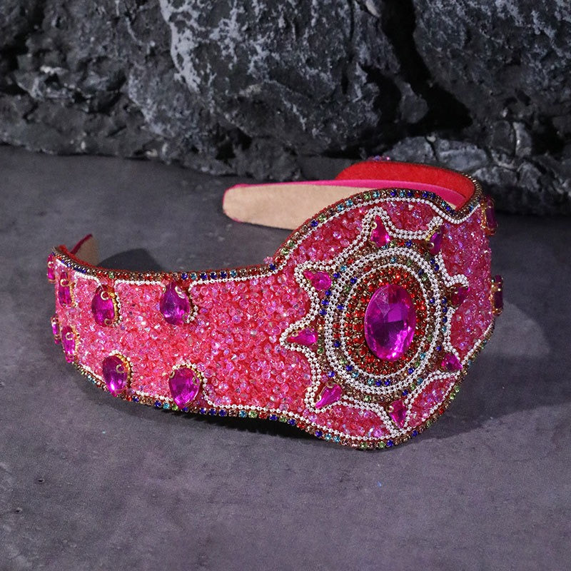 Baroque Jeweled Hair Hoop for Glamorous Occasion Style