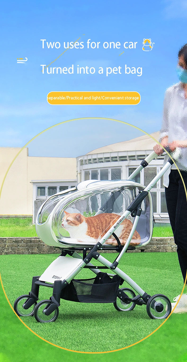 Pet Stroller for Small Dogs & Cats | Easy Travel