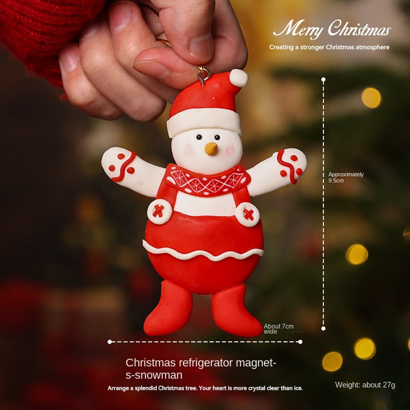 Christmas Gingerbread Magnets for a Festive Fridge