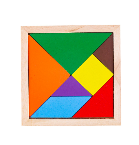 Montessori Wooden Tangram Puzzle for Kids | 7-Piece