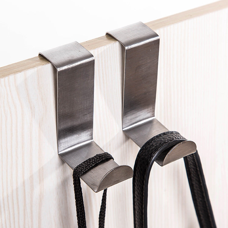 Nail-Free Over-the-Door Hooks for Coats and Bags 2-Pack