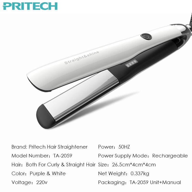 Hair Straightener With Adjustable Temperature Control