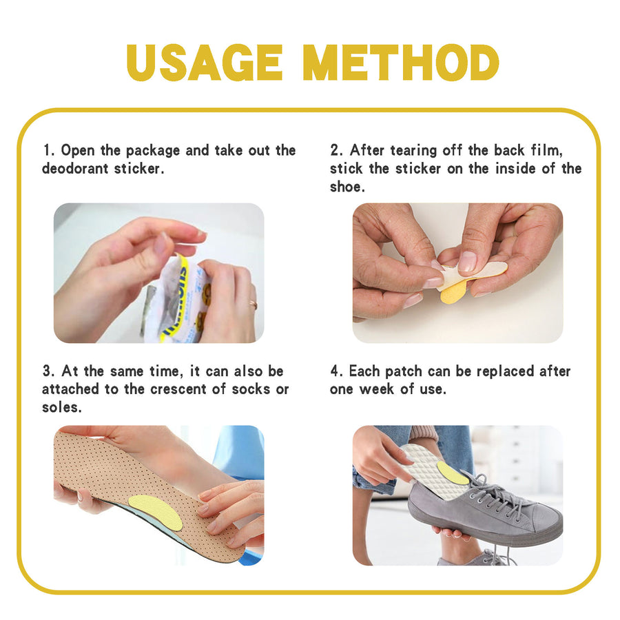 Shoe Deodorant Patches — Stop Foot Odor Naturally