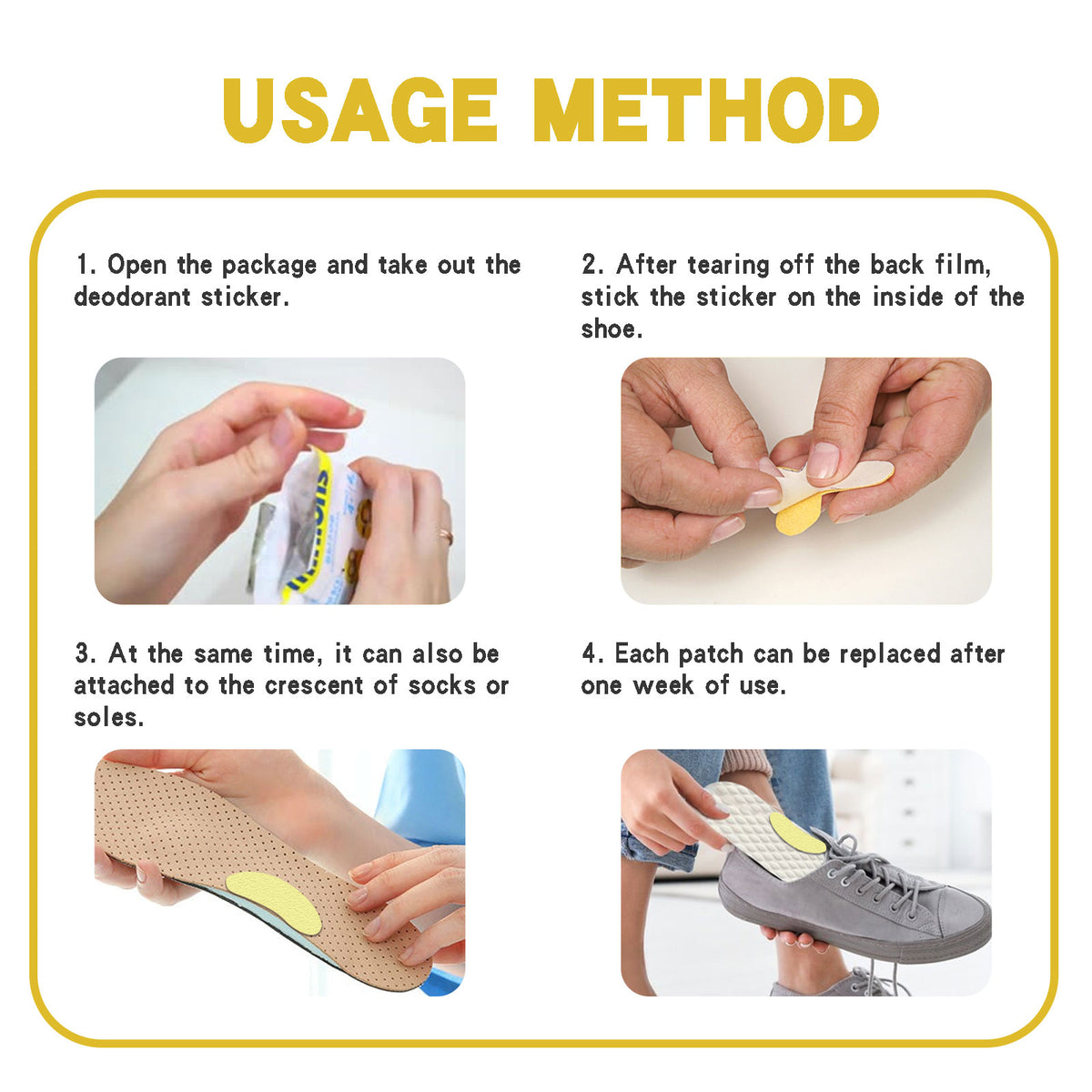Shoe Deodorant Patches — Stop Foot Odor Naturally