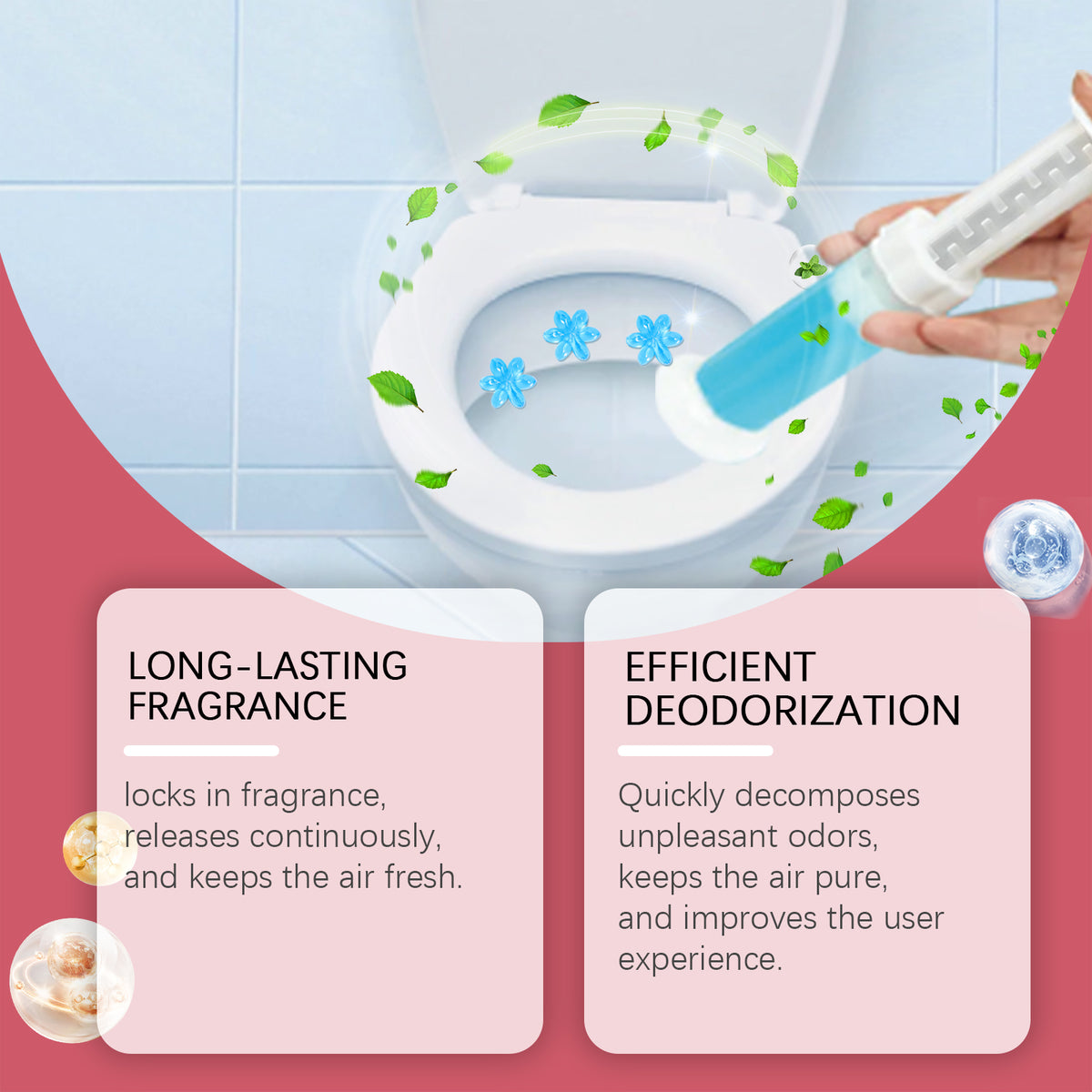 Toilet Gel Deodorizer for Long-Lasting Bathroom Freshness