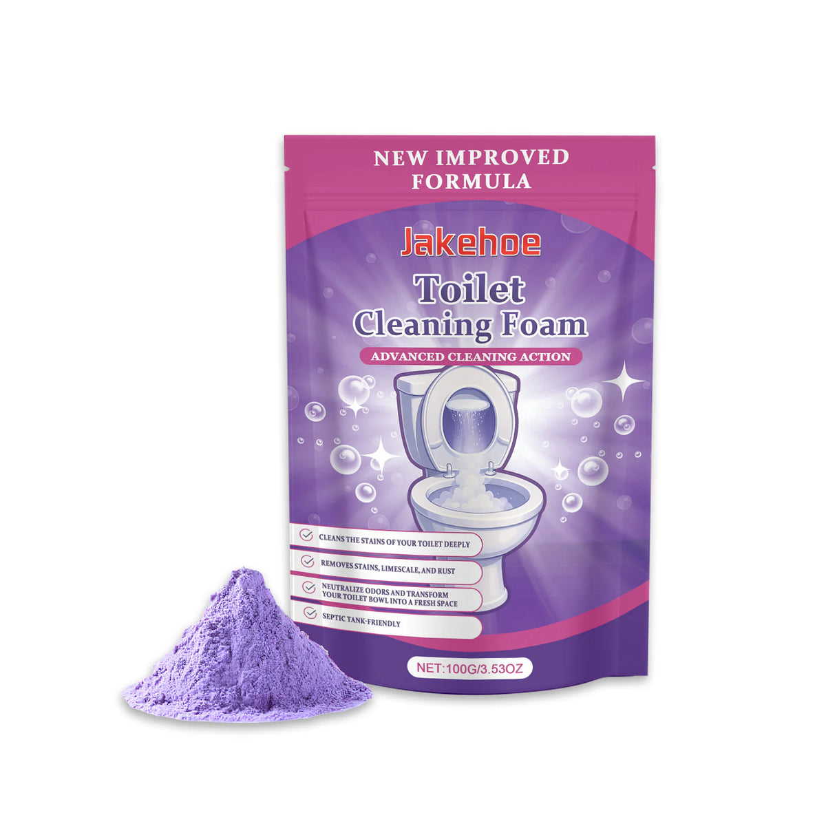 Toilet Cleaning Powder for Yellow Stains & Odor Removal