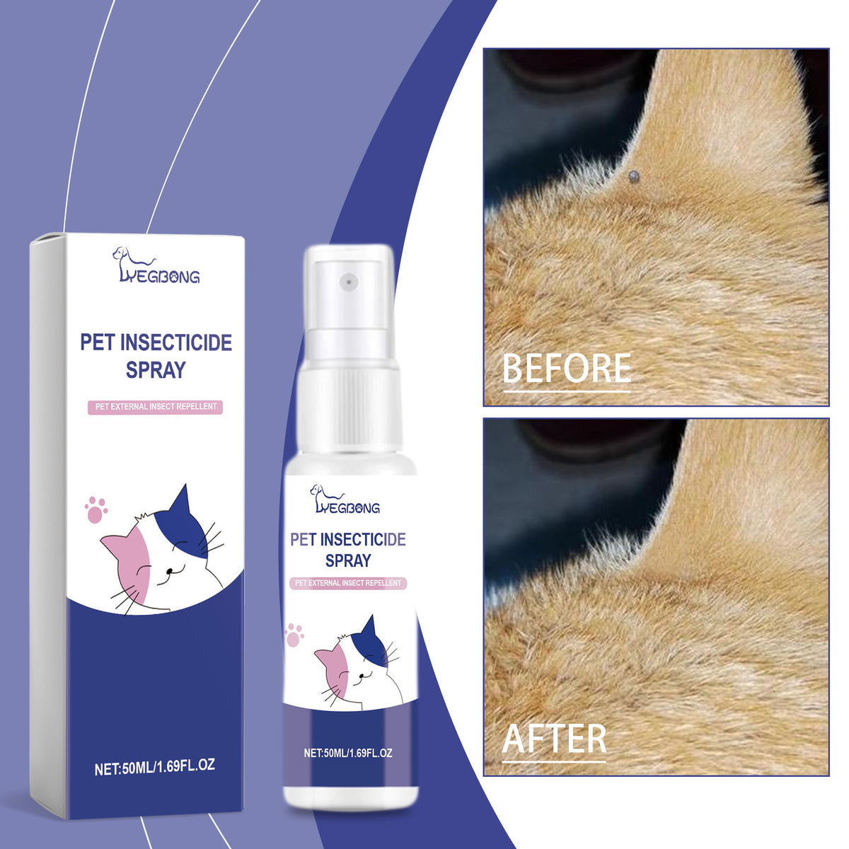 Pet Deodorant Spray for Gentle Odor & Insect Control