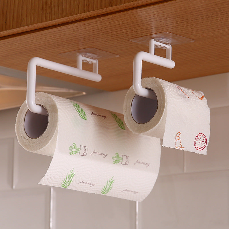 No-Drill Under-Cabinet Paper Towel Holder for Kitchen
