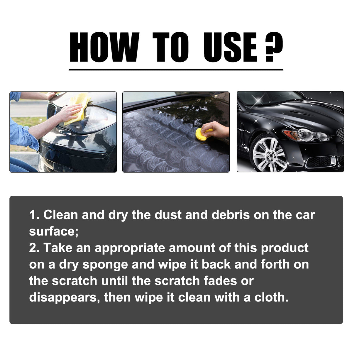 Car Scratch Removal Cream for Paint Surface Scuffs