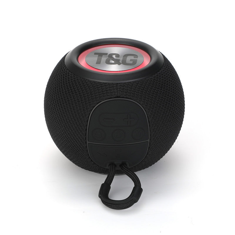 Portable Fabric Bluetooth Speaker with Colorful LED Ring