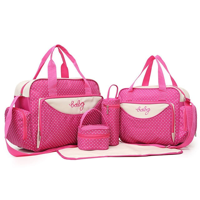 5-Piece Diaper Bag Set for Easy, Organized Baby Travel