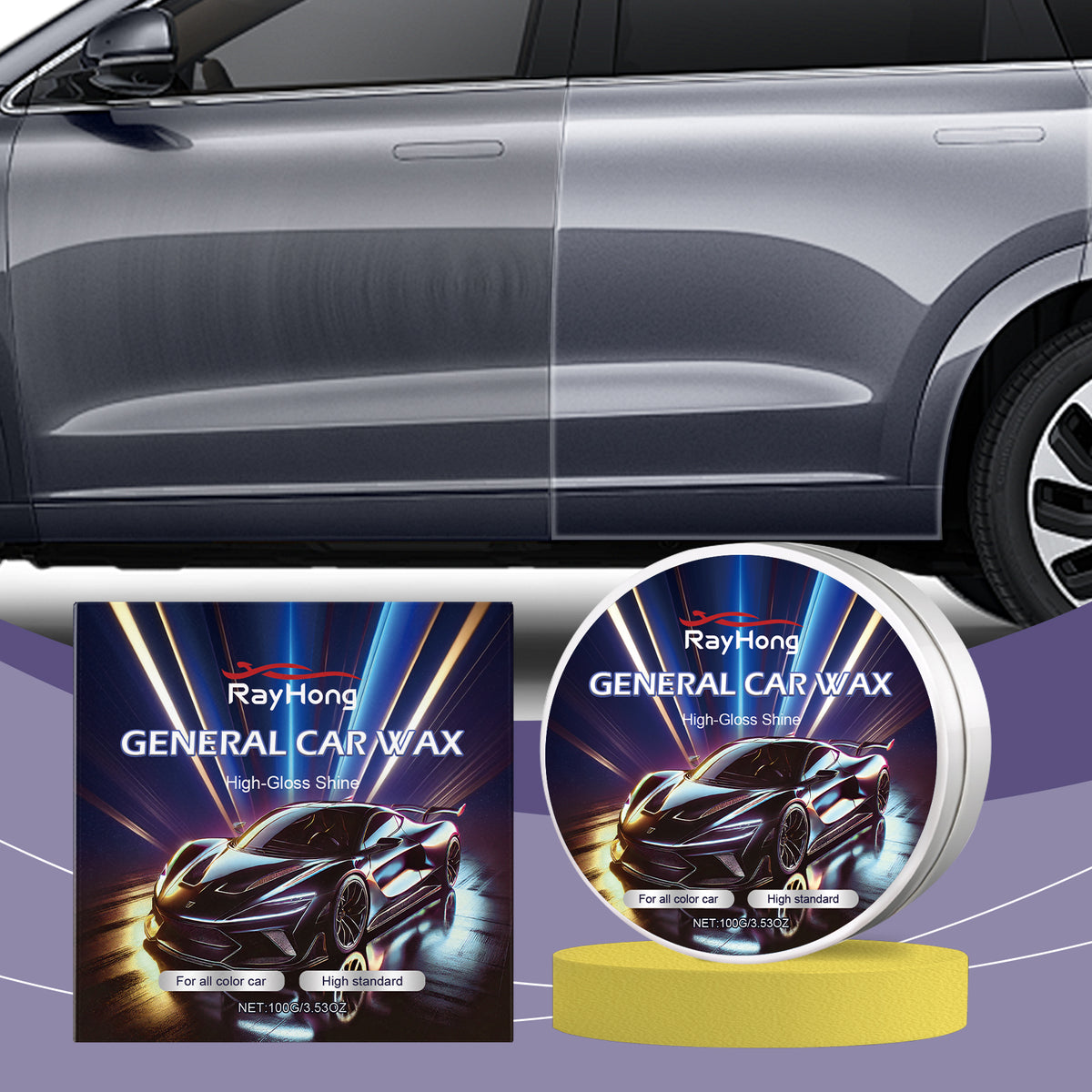Car Paint Wax Cream for High-Gloss Shine Protection