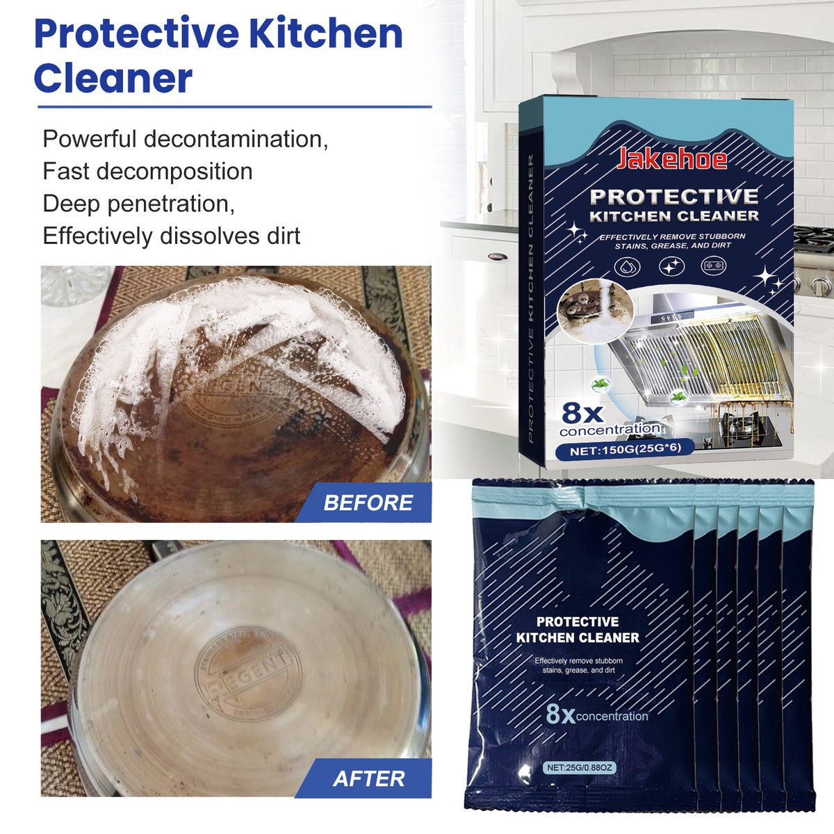 Kitchen Cleaning Powder for Heavy Grease and Grime