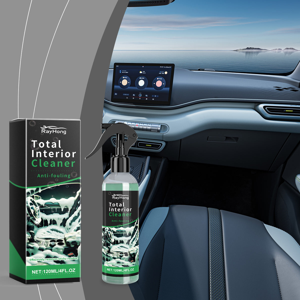 Car Interior Cleaner for Fast, Deep Foam Cleaning Routine