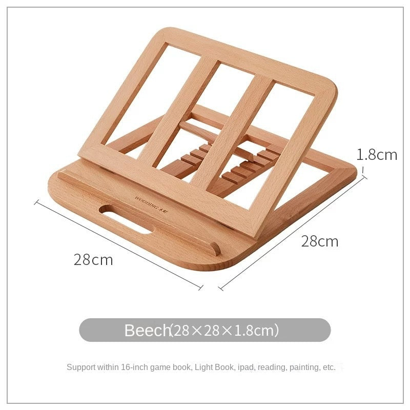 Foldable Solid Walnut Laptop Stand for Desk & Travel