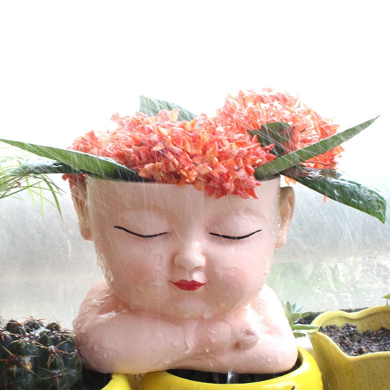 Face Flower Pot Planter for Succulents and Desk Decor