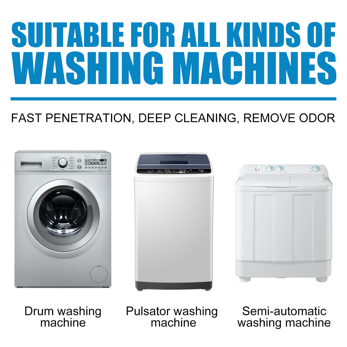 Washing Machine Cleaner Tablets for Odor & Dirt Buildup
