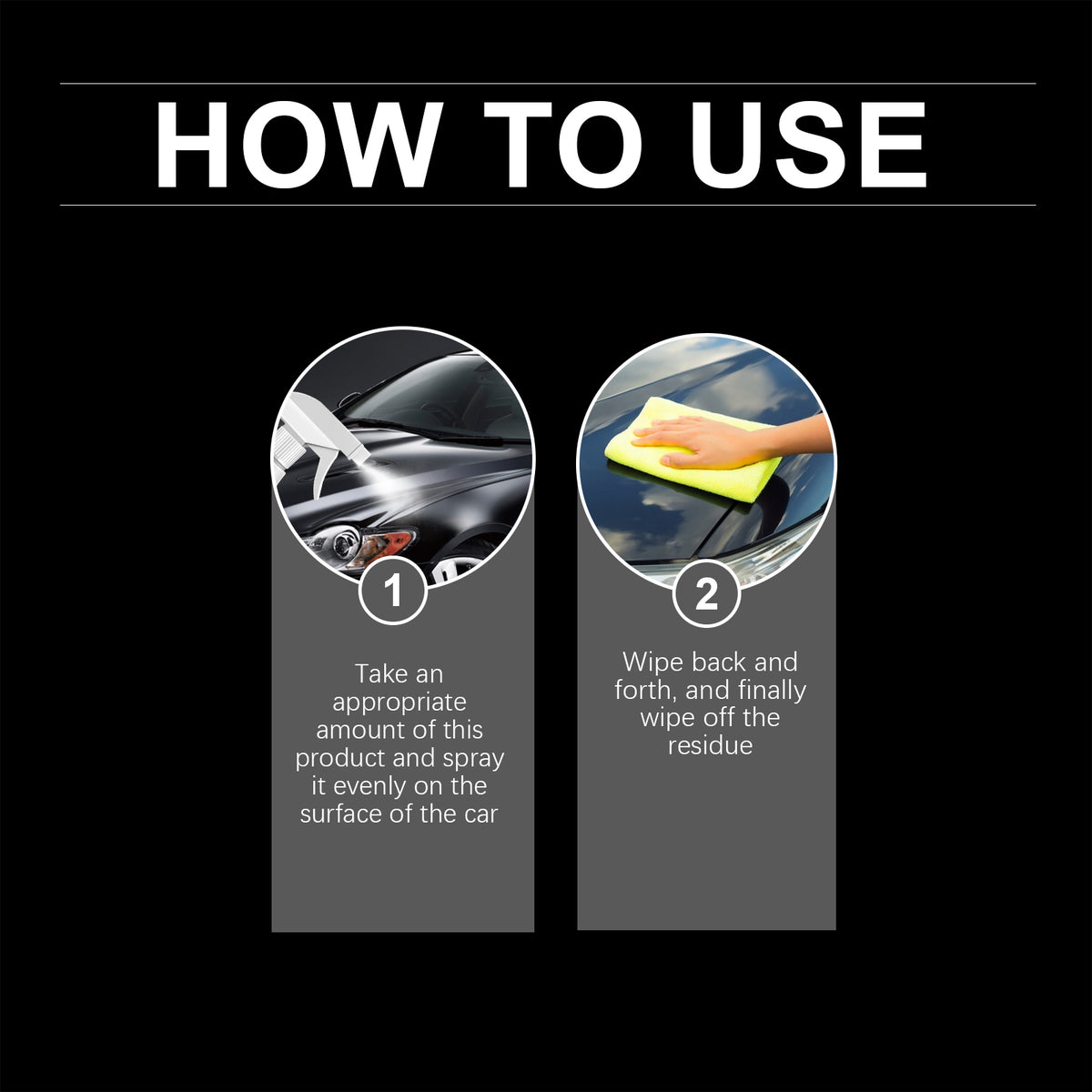 Waterless Car Surface Cleaner Spray for Instant Shine